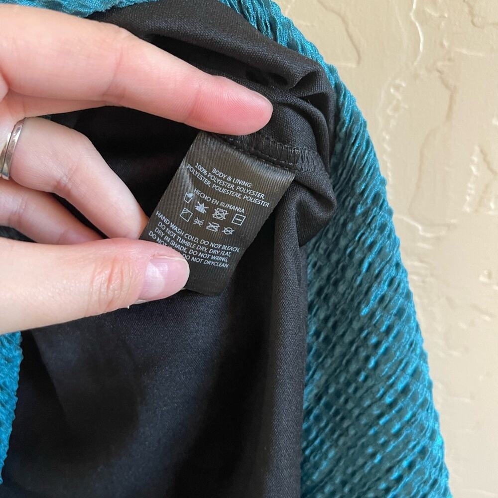 Sabina Musayev Odelle Teal Textured‎ Midi Skirt S Petite - Picture 8 of 8